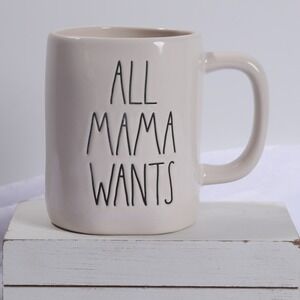 Rae Dunn All Mama Wants Is A Silent Night Mug Artisan Collection Magenta 202